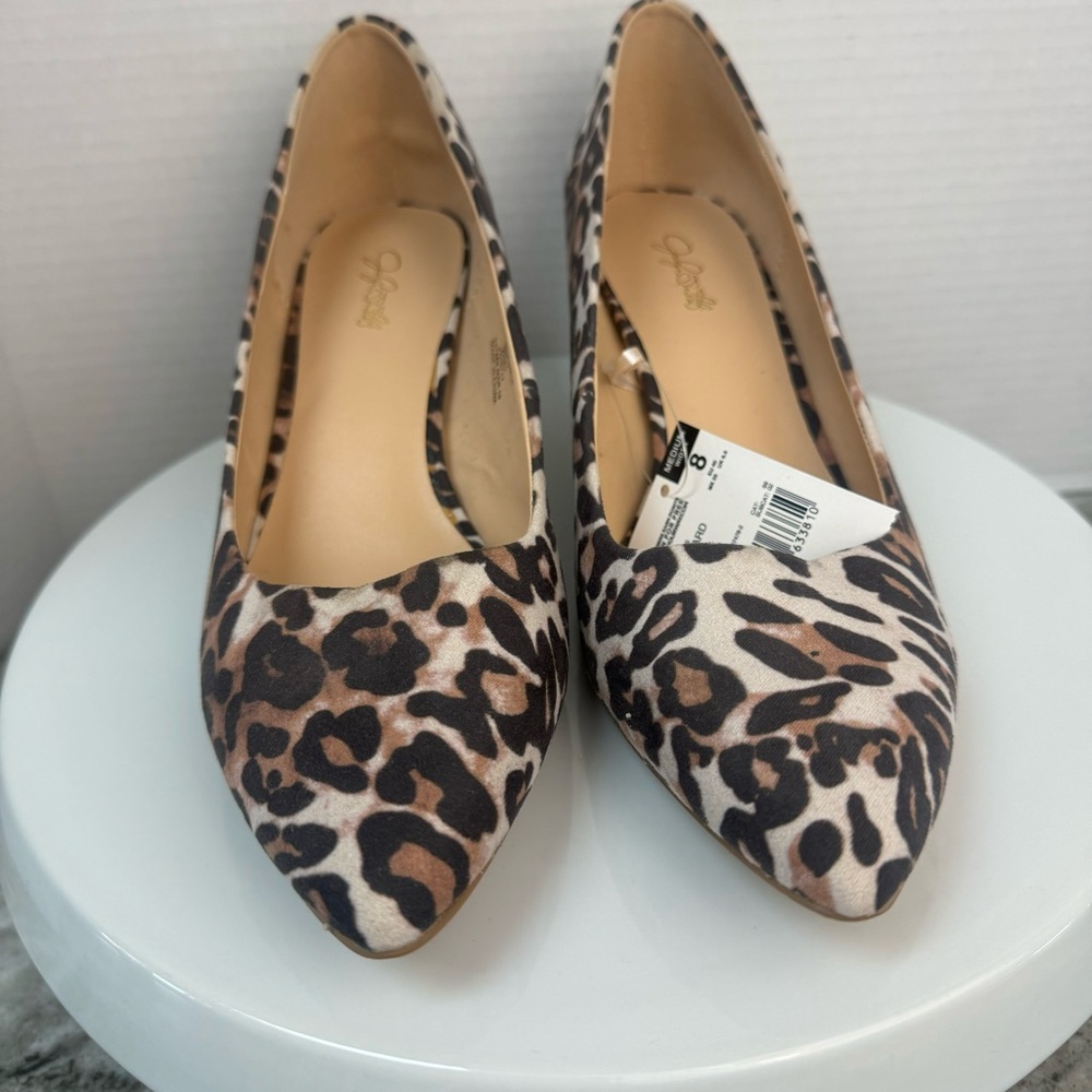 Jaclyn Smith leopard print pumps vintage y2K size 8 NWT